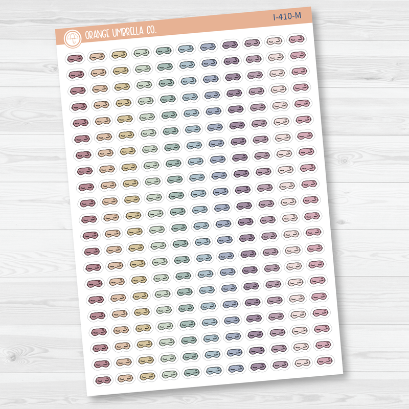 Sleep Mask Icon Planner Stickers | I-410