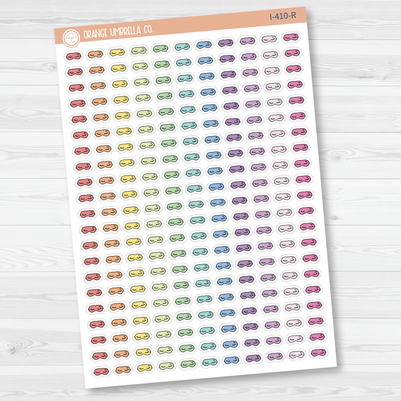 Sleep Mask Icon Planner Stickers | I-410