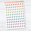 Hand Doodled Balloon Icon Clear Matte Planner Stickers | Celebration & Event Planner Stickers | I-426-CM
