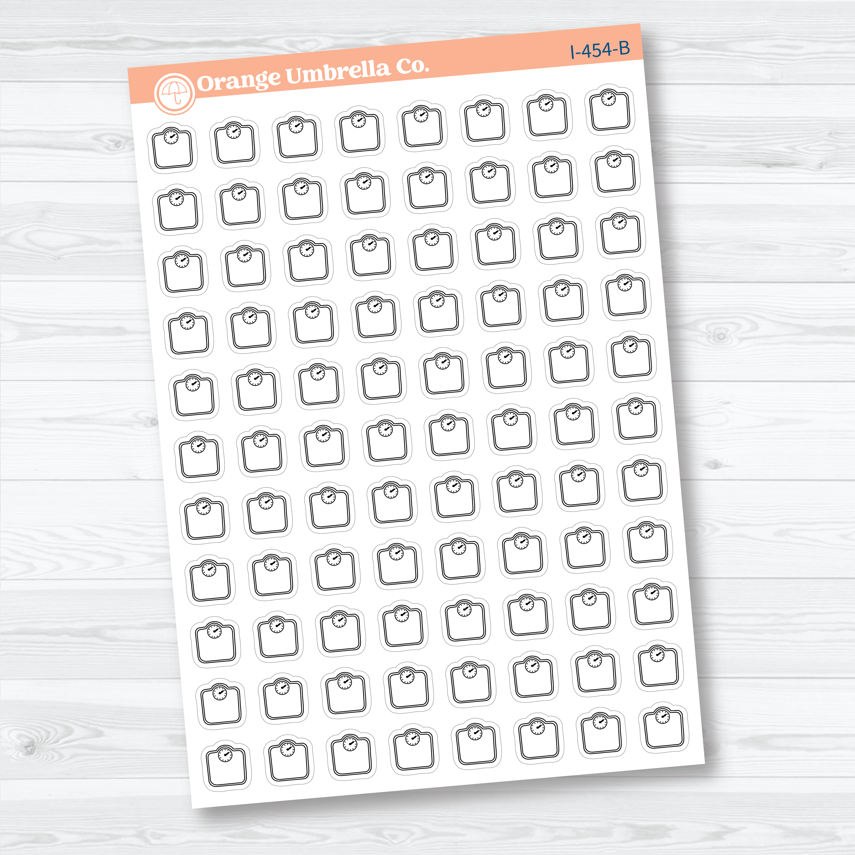 Hand Doodled Scale Icons | Planner Stickers | I-454