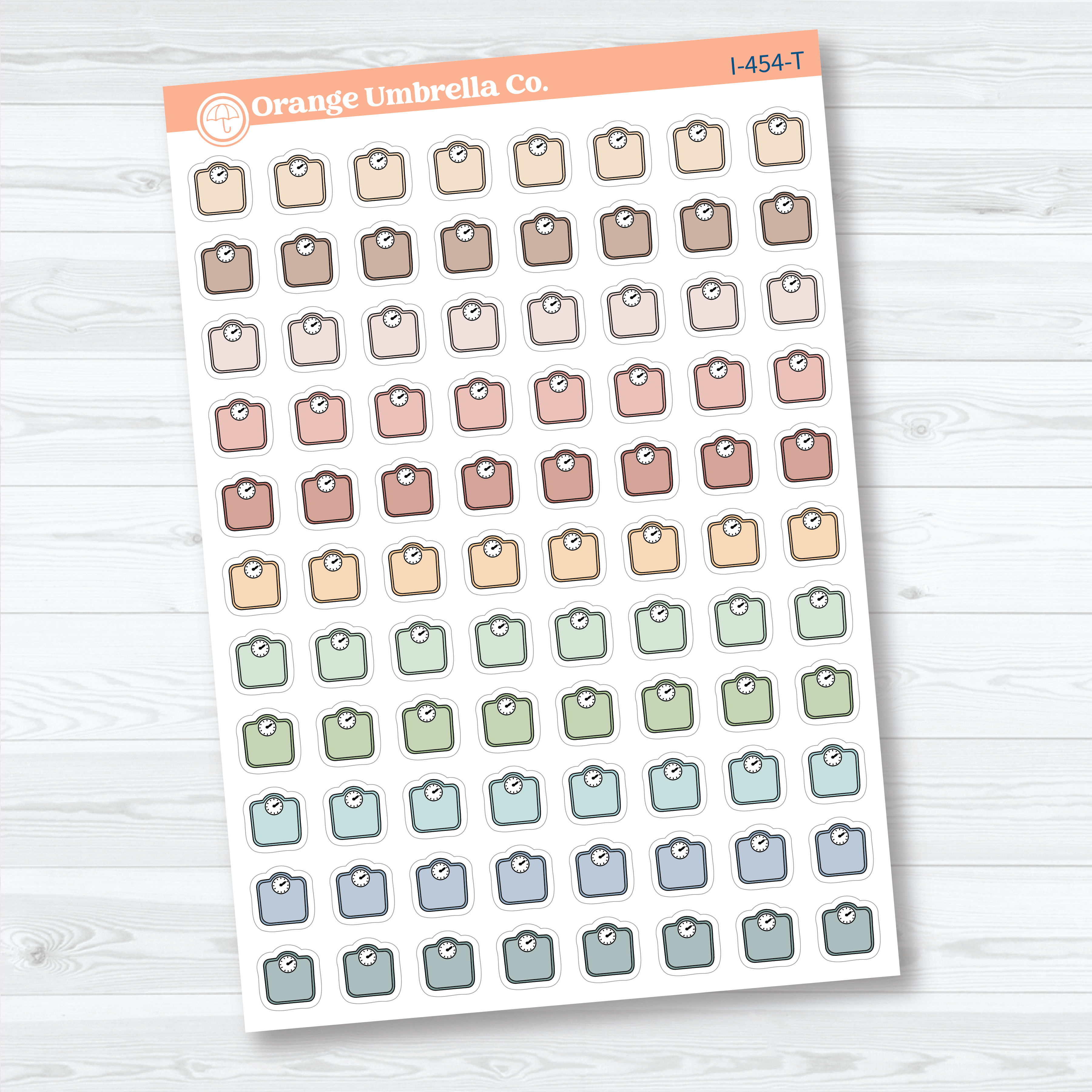 Hand Doodled Scale Icons | Planner Stickers | I-454