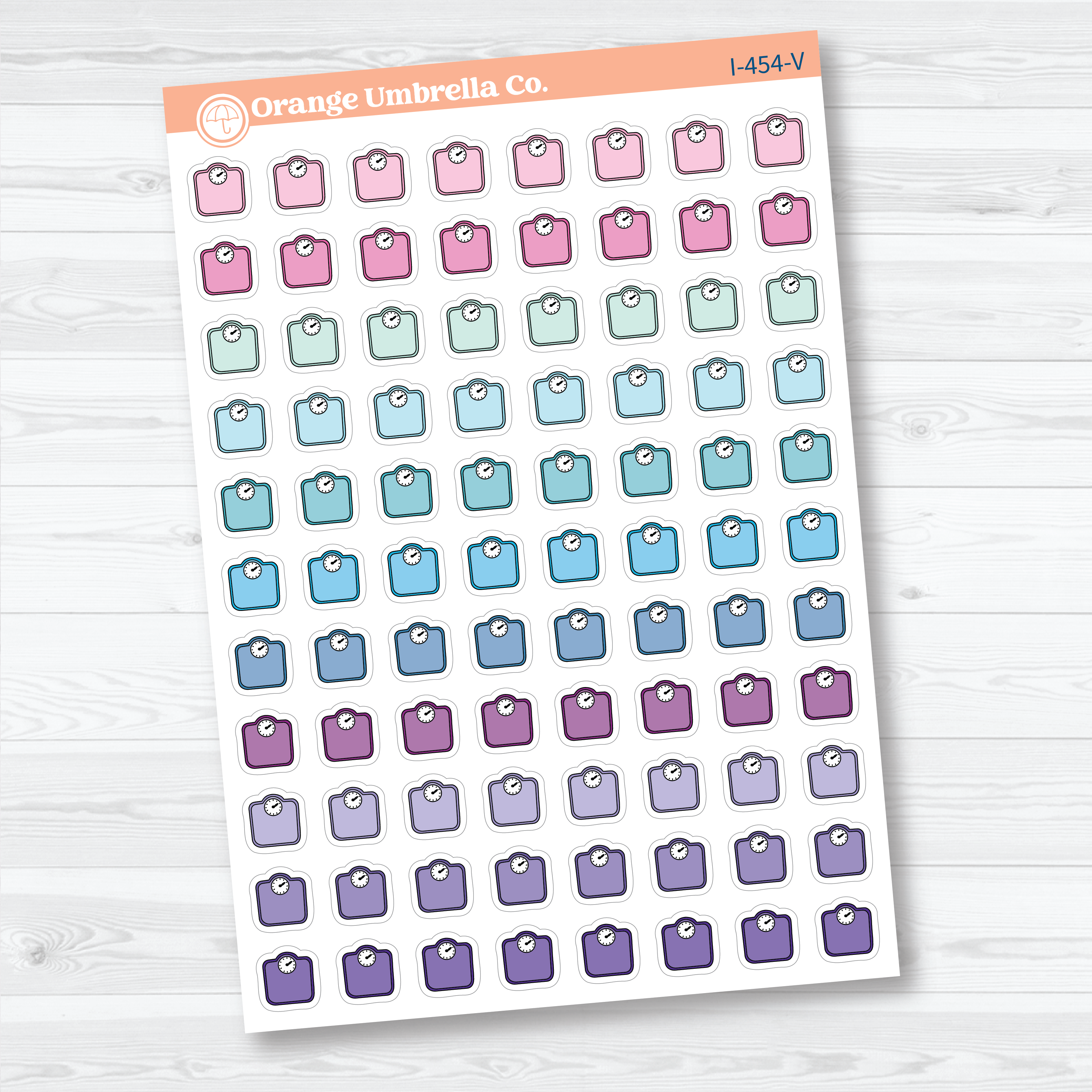 Hand Doodled Scale Icons | Planner Stickers | I-454