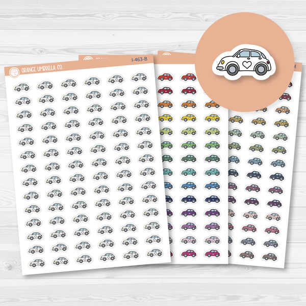 Car Doodle Icon Planner Stickers | I-463