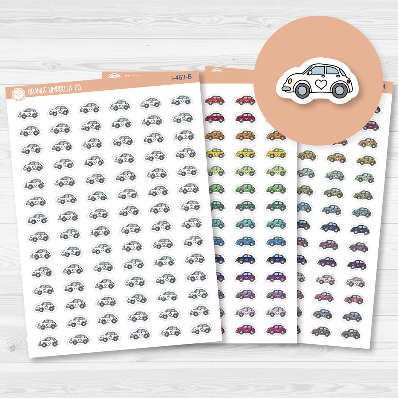 Car Doodle Icon Planner Stickers | I-463