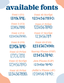 Custom Time Script Planner Stickers | Choose Font, Color, Material | *1 time per sheet* | customtime