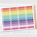PM Routine Checkbox Label Planner Stickers | F1 | L-052