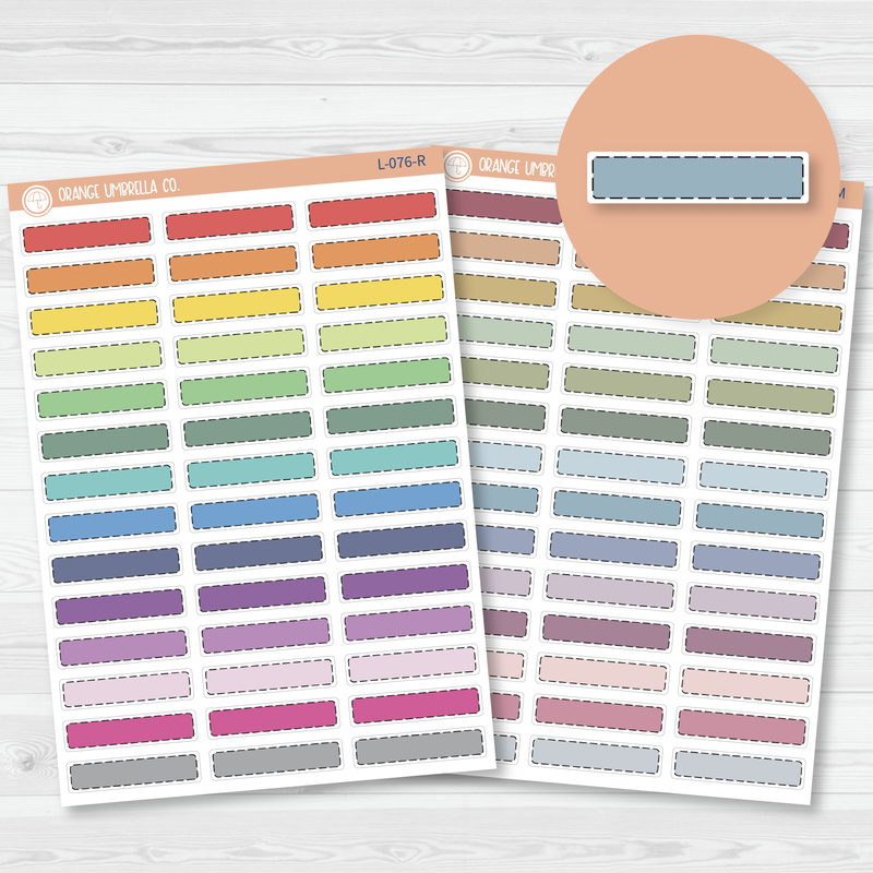 Stitched Skinny Appointment Planner Stickers  | L-076