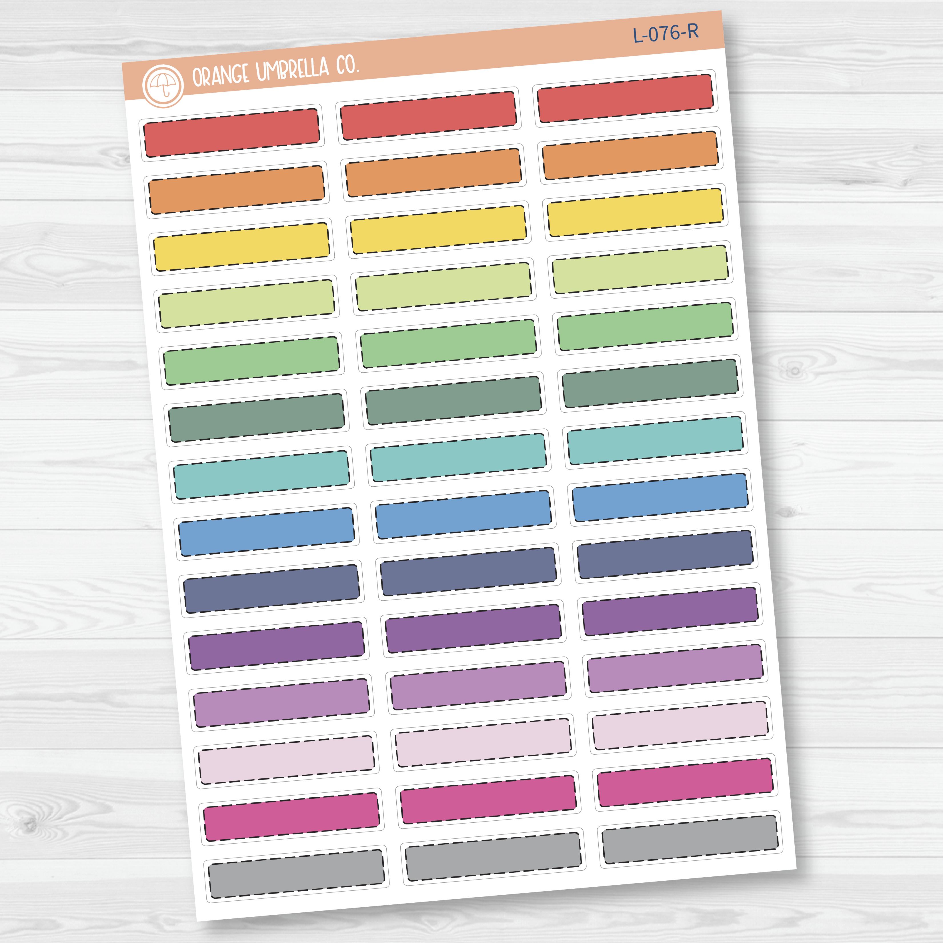 Stitched Skinny Appointment Planner Stickers | L-076