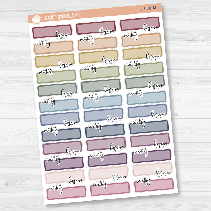 Meeting Appointment Planner Stickers  | L-088