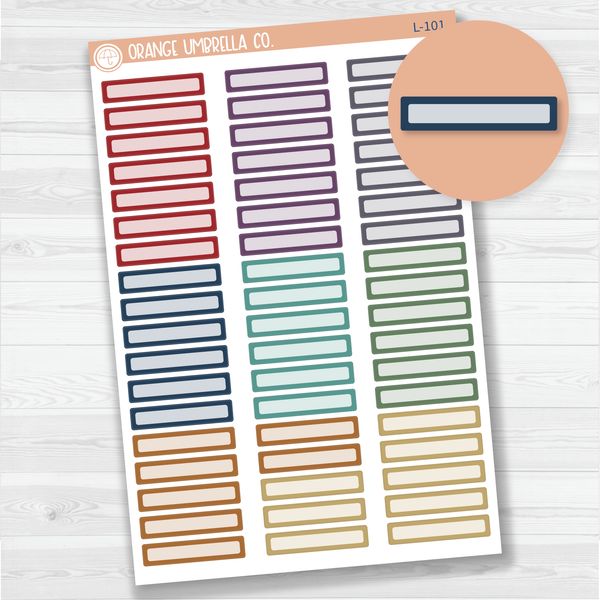 Skinny Appointment Planner Stickers | Makse Life Color | 922-002-054XL-WH