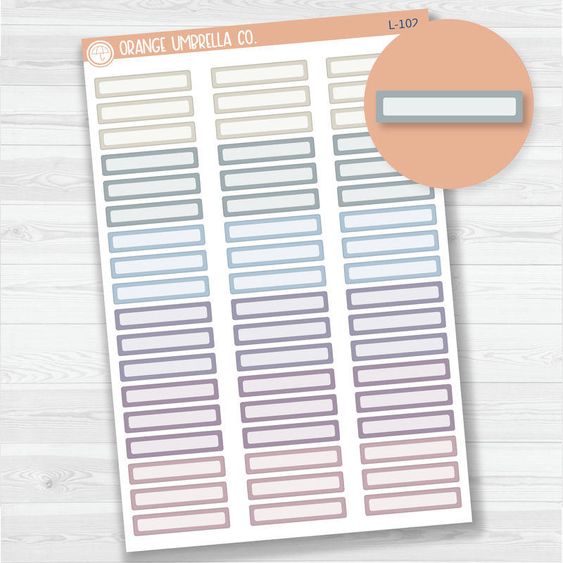 Skinny Appointment Planner Stickers | ECLP Canvas Color | L-102