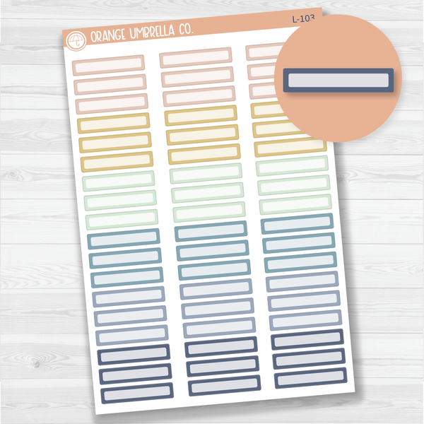 Skinny Appointment Planner Stickers | Plum Modern Color | L-103