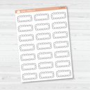 Scalloped Appointment Planner Stickers - 1/4 Box | L-105