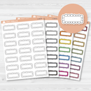 Scalloped Appointment Planner Stickers - 1/4 Box | L-105