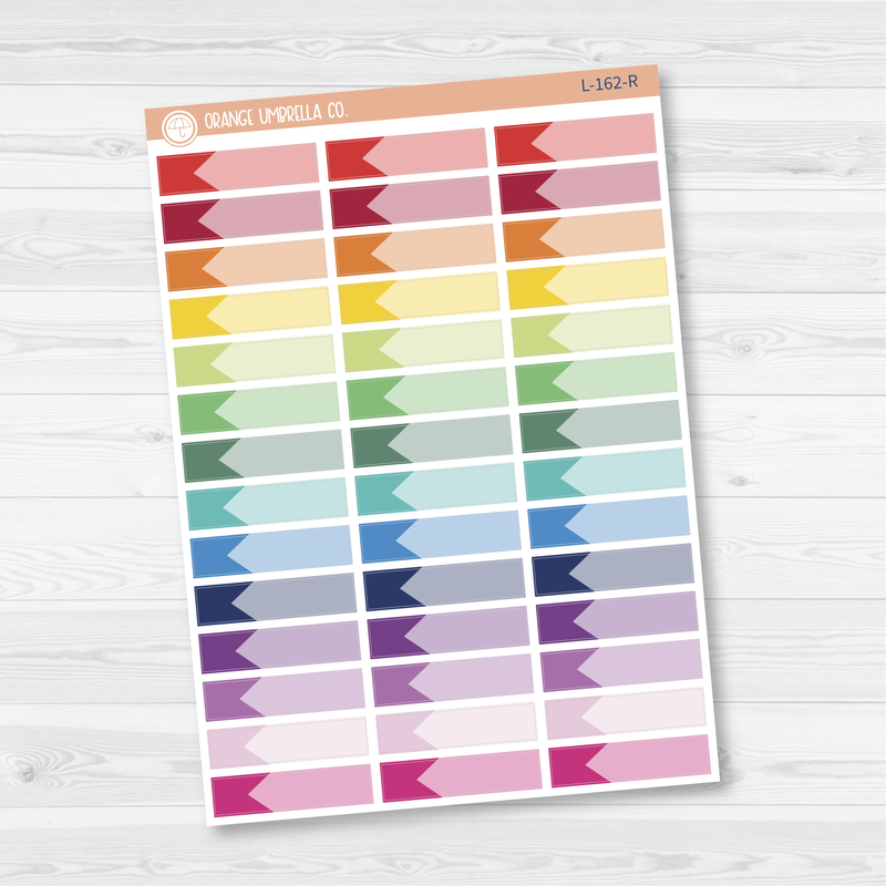 CLEARANCE | Appointment Skinny Double Flag Planner Stickers | L-162