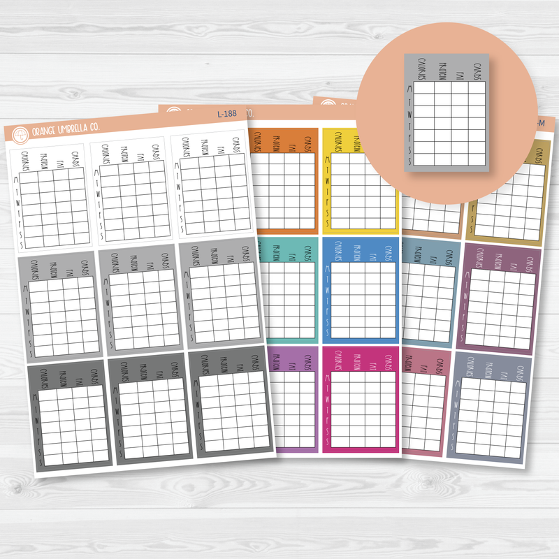 Macro / Calories Tracker Full Box Full Week Appointment Script Planner Stickers | FC12 | L-188