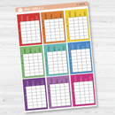 Macro / Calories Tracker Full Box Full Week Appointment Script Planner Stickers | FC12 | L-188