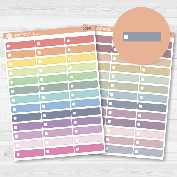 Checkbox Planner Stickers | Checklist To Do Labels | L-209