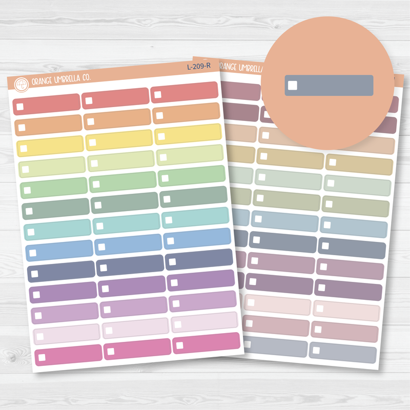 CLEARANCE | Checkbox Planner Stickers | Checklist To Do Labels | L-209