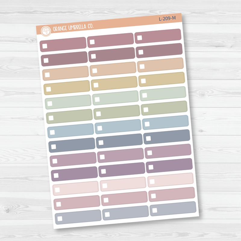 CLEARANCE | Checkbox Planner Stickers | Checklist To Do Labels | L-209