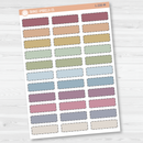 Stitched Quarter Box Labels | 1/4 Box Planner Stickers | L-220