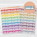 Appointment Script Planner Stickers - 1/4 Box | F3  | L-287