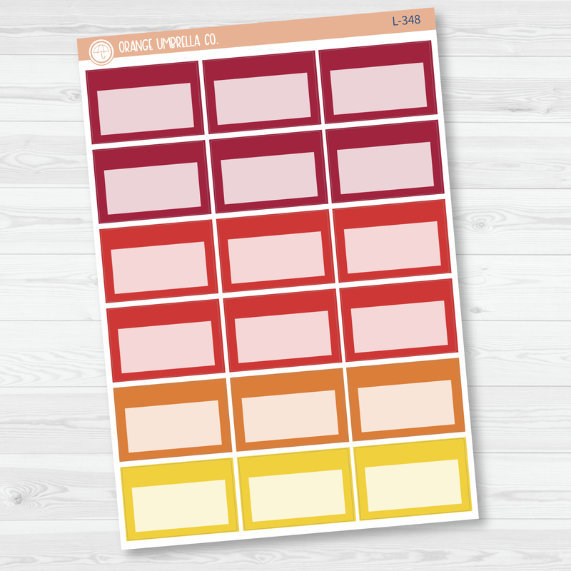 Appointment Half Box Planner Stickers | Brights | L-348 - L-350