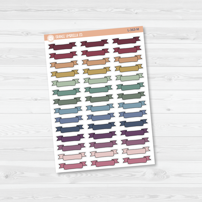 Double End Banner Flag Appointment Planner Stickers | L-363