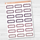 Scalloped Quarter Box Planner Stickers | Muted | L-367-L-370