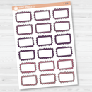 Scalloped Half Box Planner Stickers | Muted | L-374-L-376