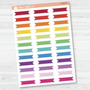 Mini Double Flag Ribbon Appointment Planner Stickers | L-380