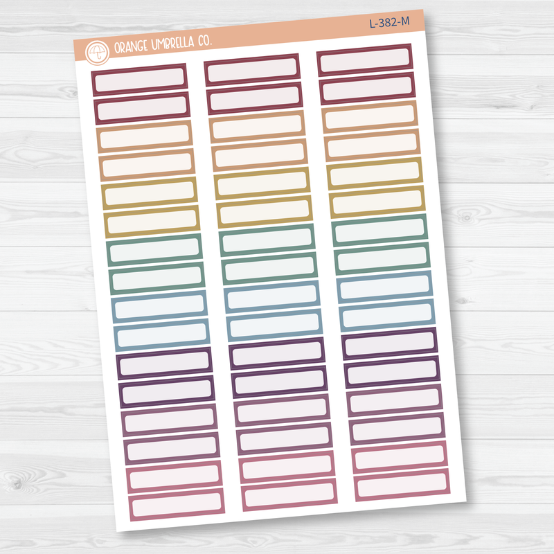 Hobonichi Cousin Skinny Labels Planner Stickers | L-382