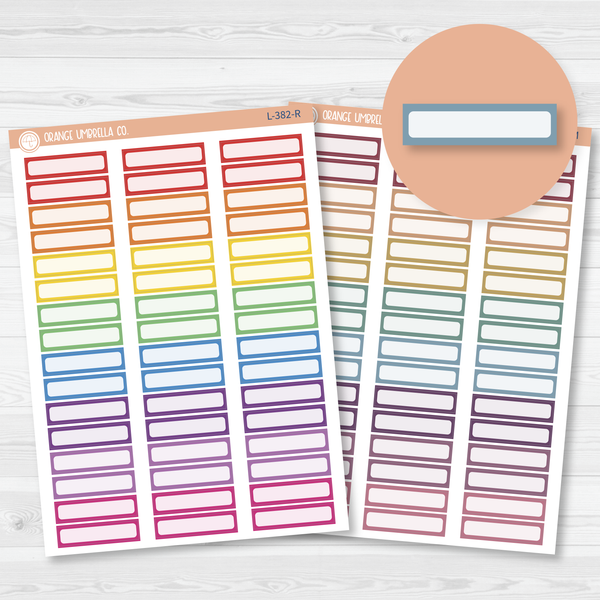 Hobonichi Cousin Skinny Labels Planner Stickers | L-382