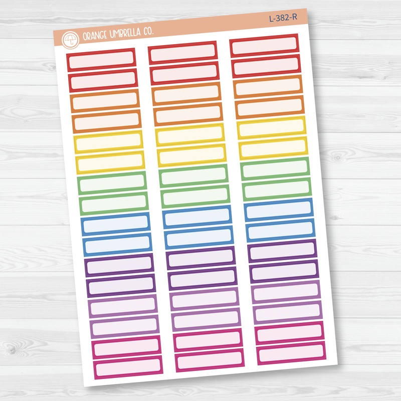 Hobonichi Cousin Skinny Labels Planner Stickers | L-382