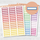 Hobonichi Cousin Skinny Labels Planner Stickers | Bright | L-383-385