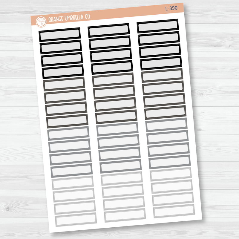 Hobonichi Cousin Skinny Labels Planner Stickers | Neutrals | L-389-390