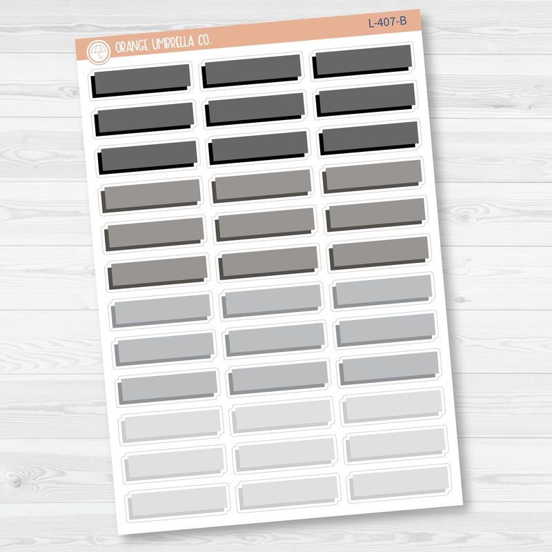 Offset Two-Color Appointment Box Planner Stickers | L-407