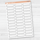 Offset Color and Outline Appointment Box Planner Stickers | L-408