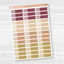 Two-Tone Appointment Flag Planner Stickers | Muted | L-413 / L-414 / L-415
