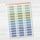 Two-Tone Appointment Flag Planner Stickers | Muted | L-413 / L-414 / L-415
