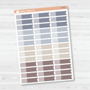 Two-Tone Appointment Flag Planner Stickers | Neutral | L-416 / L-417