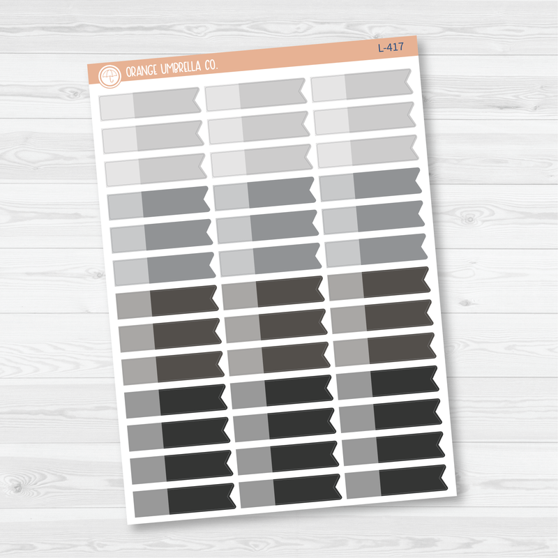 Two-Tone Appointment Flag Planner Stickers | Neutral | L-416 / L-417