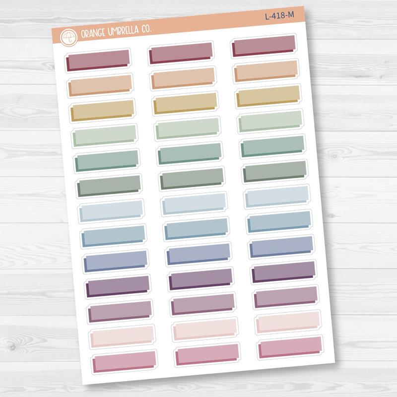 Hobonichi Offset Two-Color Basic Planner Stickers | L-418