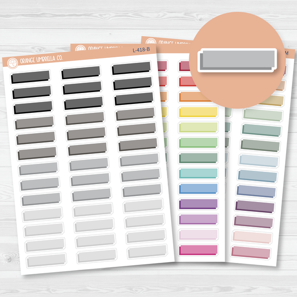 Hobonichi Offset Two-Color Basic Planner Stickers | L-418