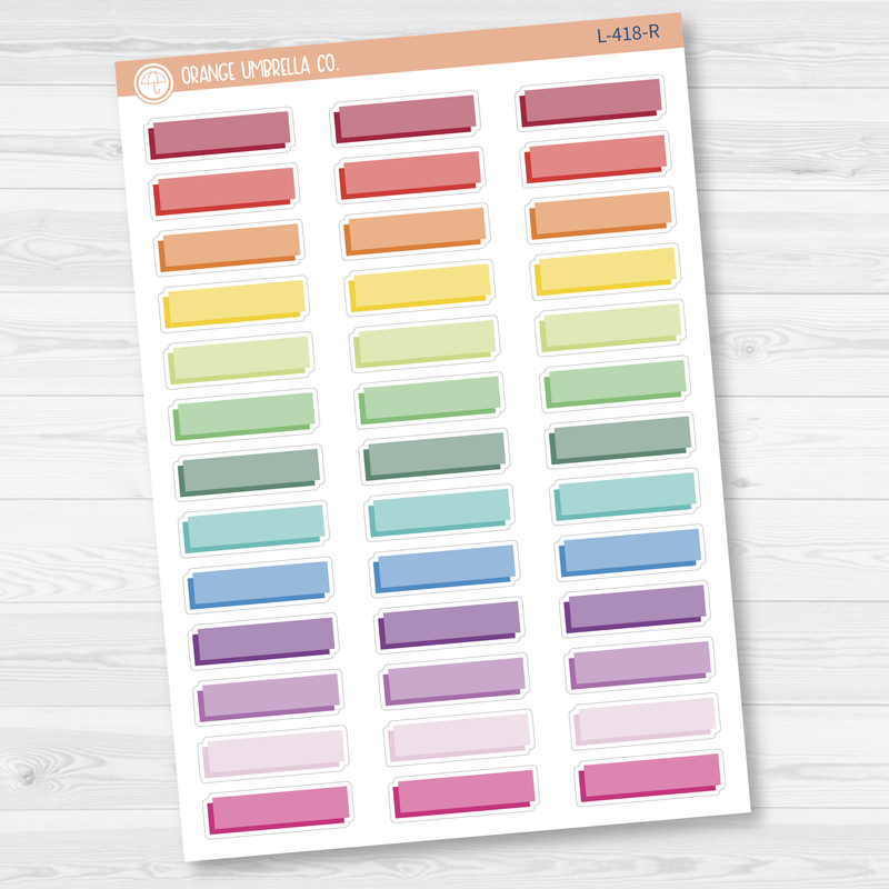 Hobonichi Offset Two-Color Basic Planner Stickers | L-418