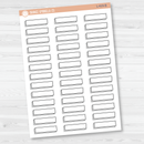 Hobonichi Offset Color and Outline Basic Planner Stickers | L-419