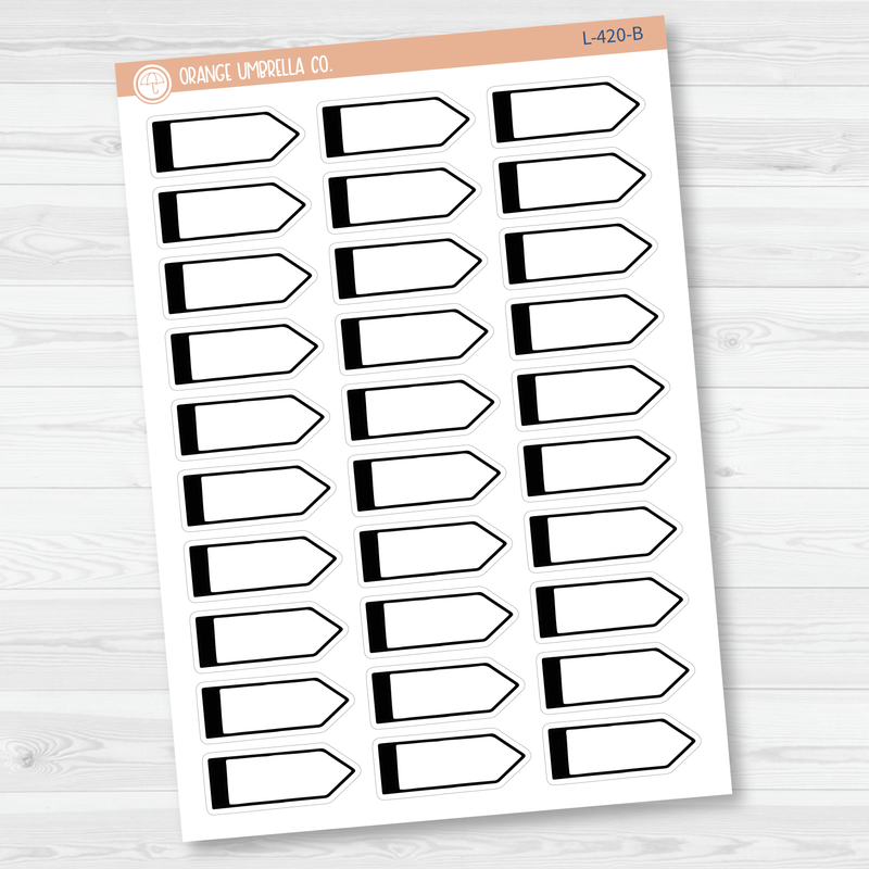 Pointer Flag Planner Stickers | L-420