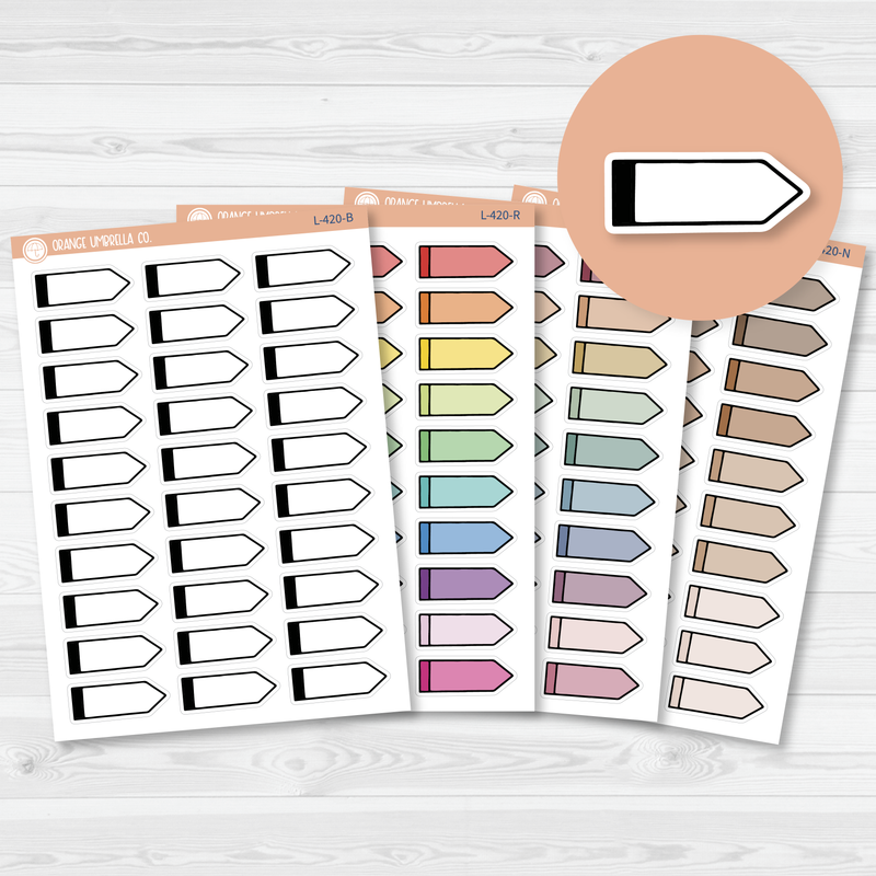 Pointer Flag Planner Stickers | L-420