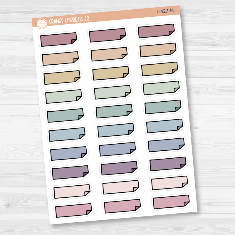 Hobonichi Folded Corner Planner Stickers | L-422