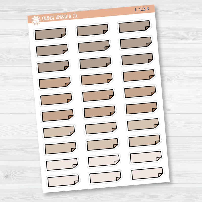 Hobonichi Folded Corner Planner Stickers | L-422